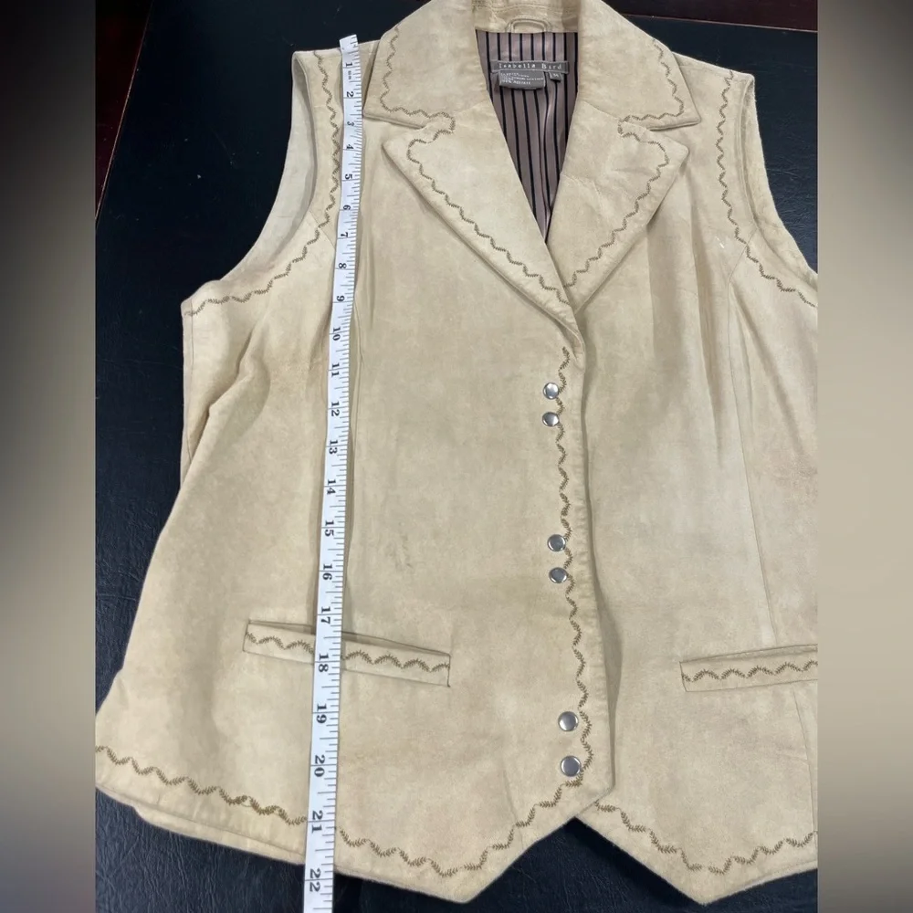 Isabella Bird suede vest size medium